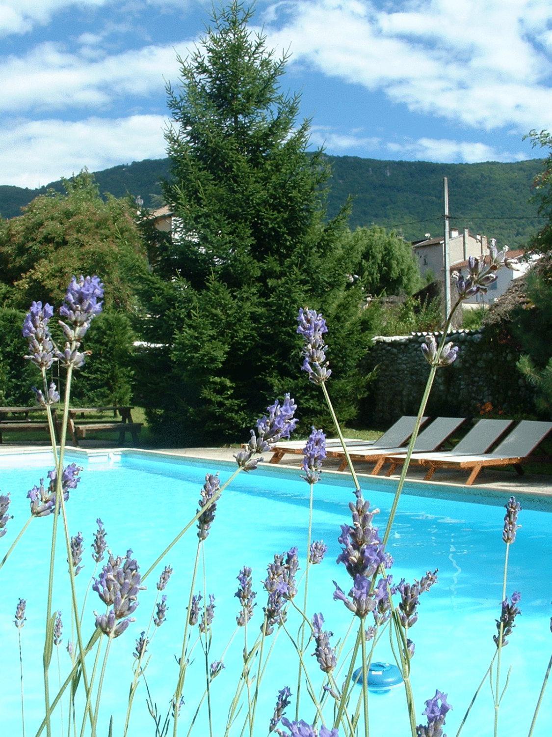 Logis Hotel Restaurant Le Castel Fleuri Saint-Jean-en-Royans Exteriör bild